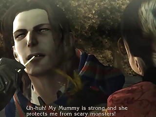 Anime MILF experiences BDSM and bondage with scary cartoon monsters